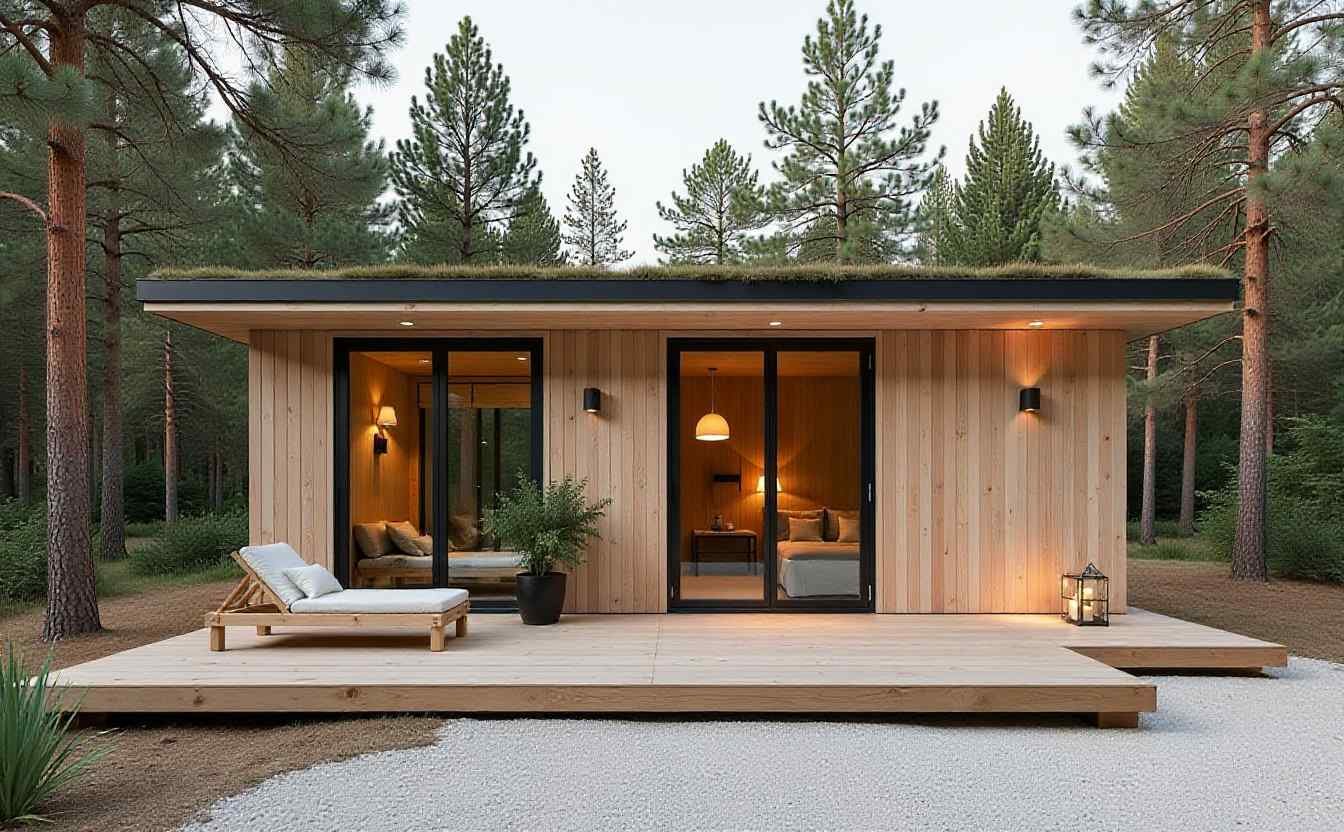 Warm Wood Forest Haven - Scandinavian Minimalist Retreat That Embraces Natural Living