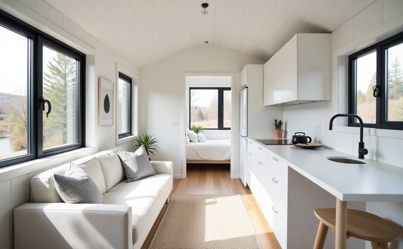Scandinavian Minimalist Tiny Home interior