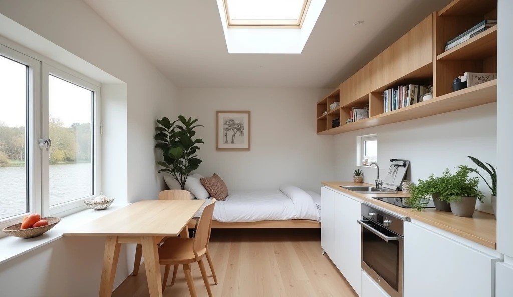 Scandinavian Minimalist Tiny Home interior