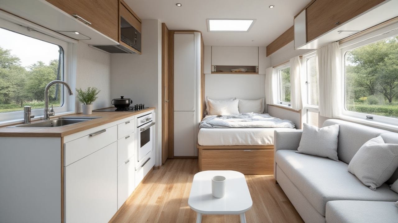 Scandinavian Sanctuary Motorhome interior