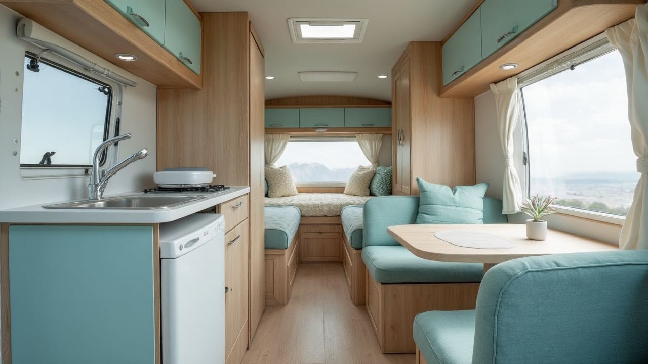 Spirit Motorhome with Slide-Out Deck interior