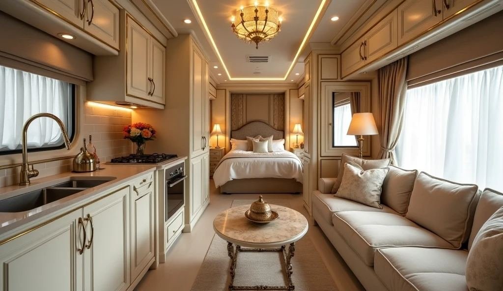 The Château on Wheels Motorhome Interior
