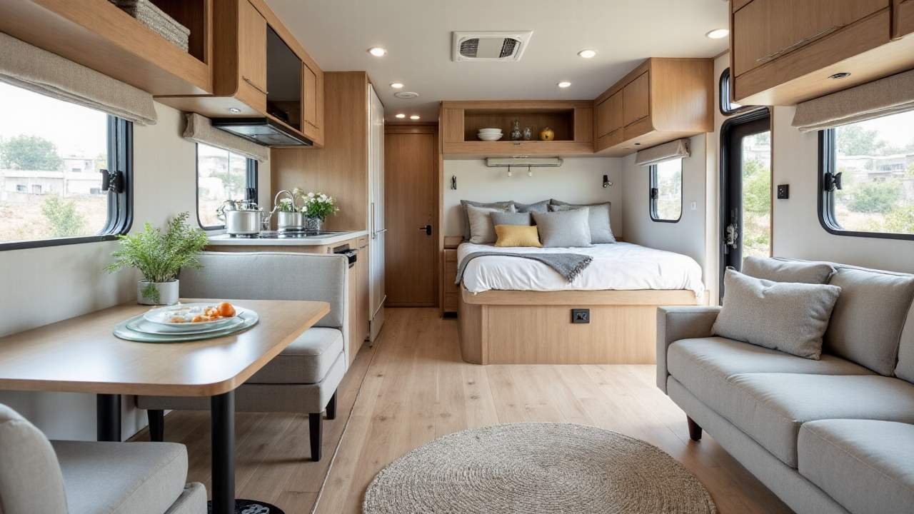 The Contemporary Loft Motorhome interior