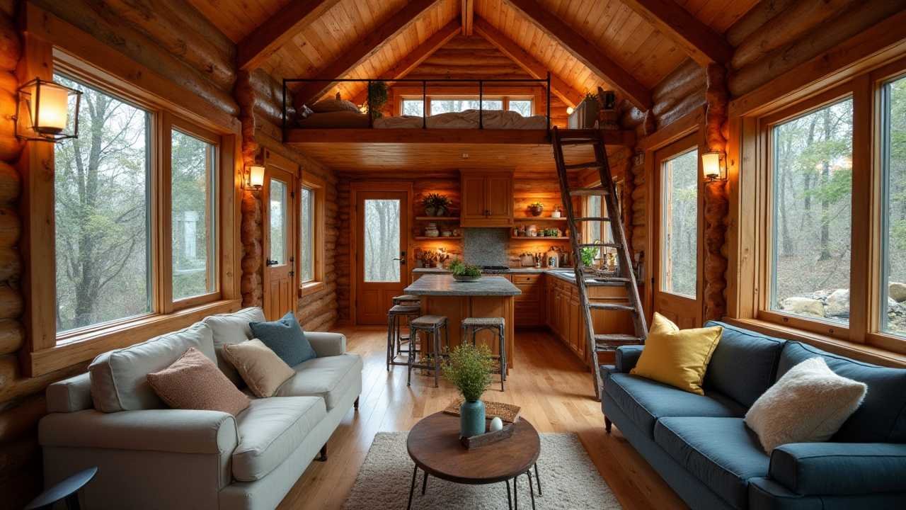 The Cozy Cabin Tiny Home interior