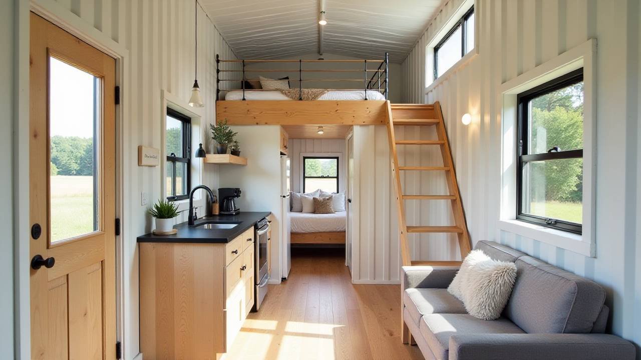 The Modern Farmhouse Tiny Container Home interior