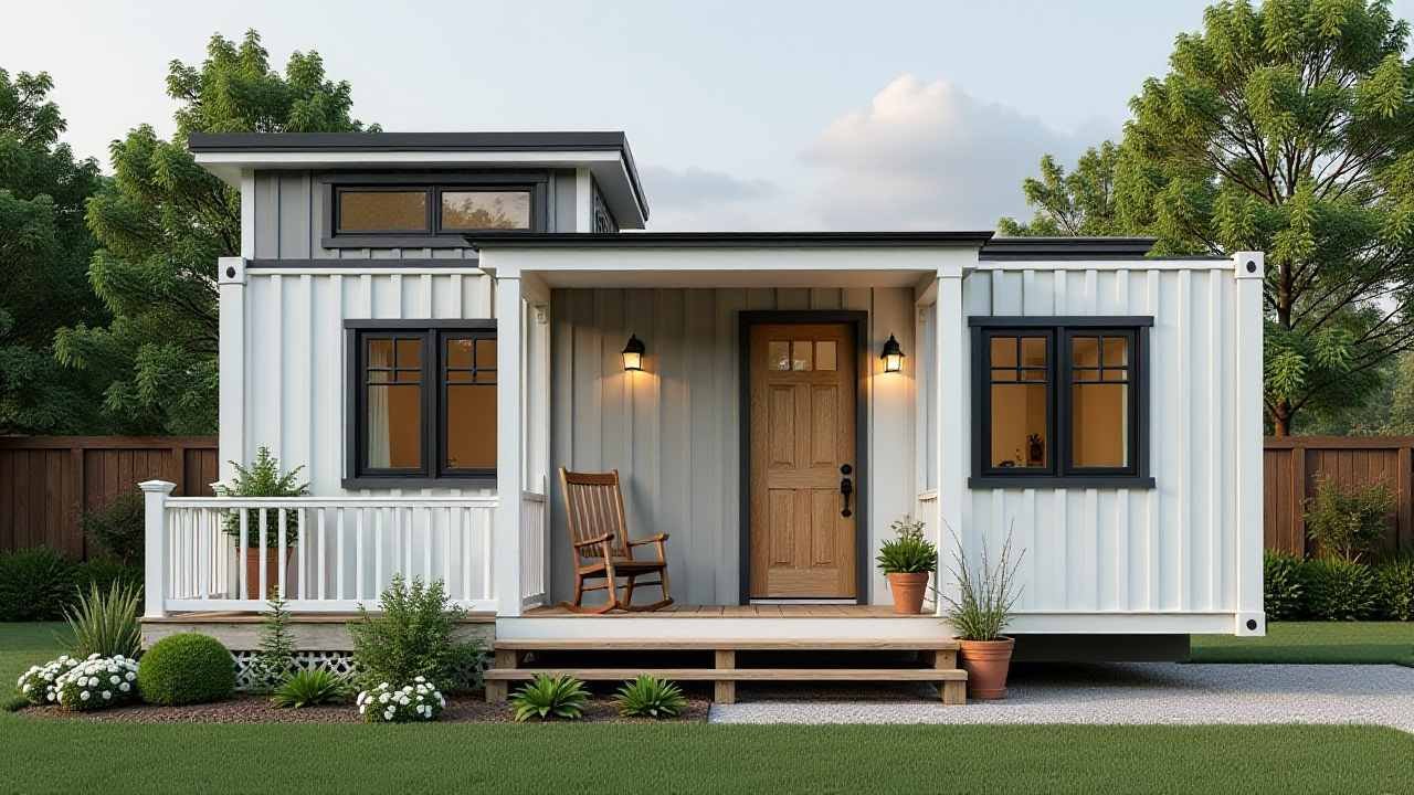 Crisp White Farmhouse Container - Coastal Chic Home with Traditional Charm