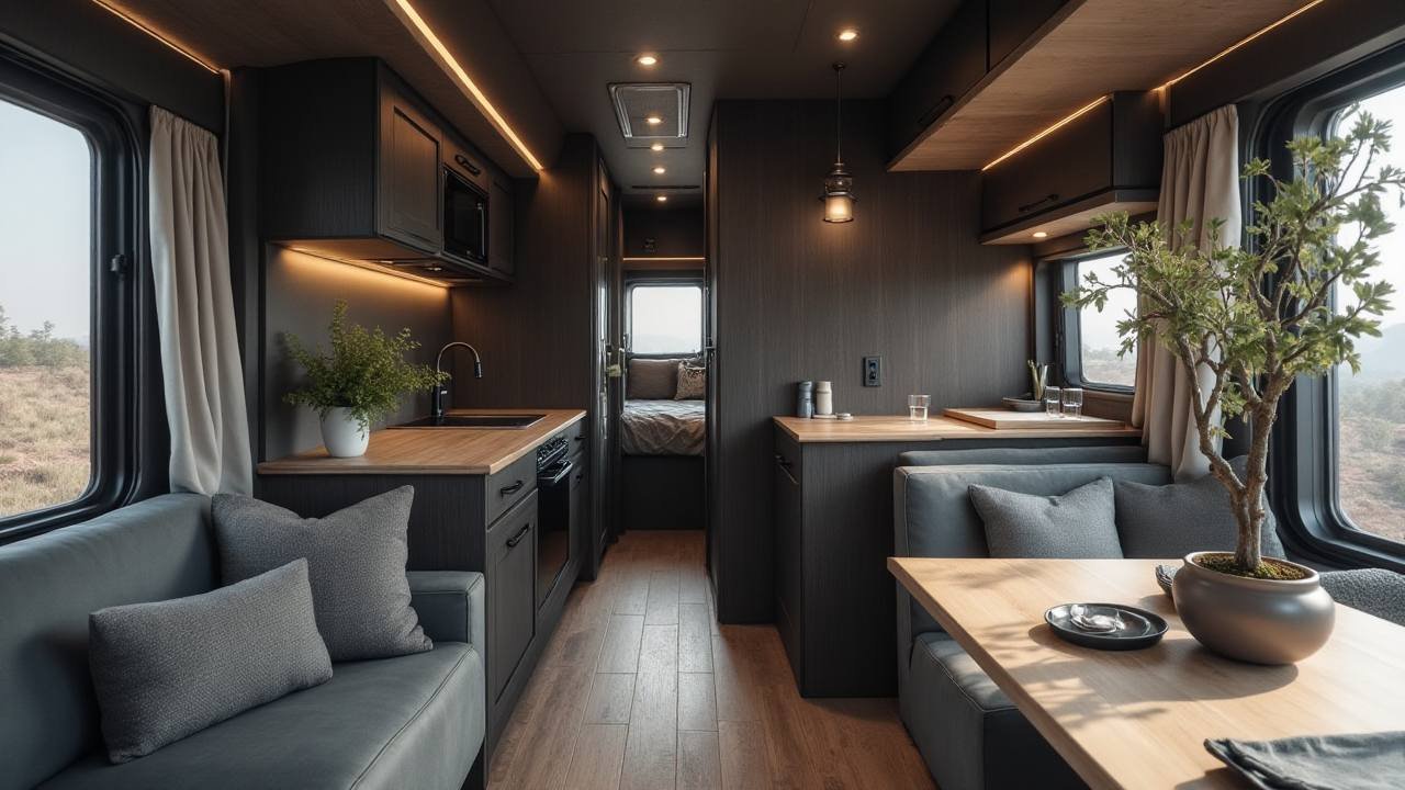 The Nordic Cabin Luxe Motorhome Interior