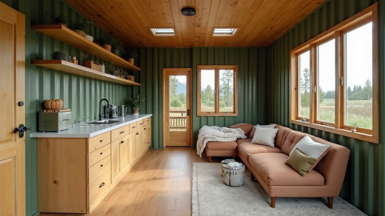 The Nordic Cabin Tiny Container Home Interior