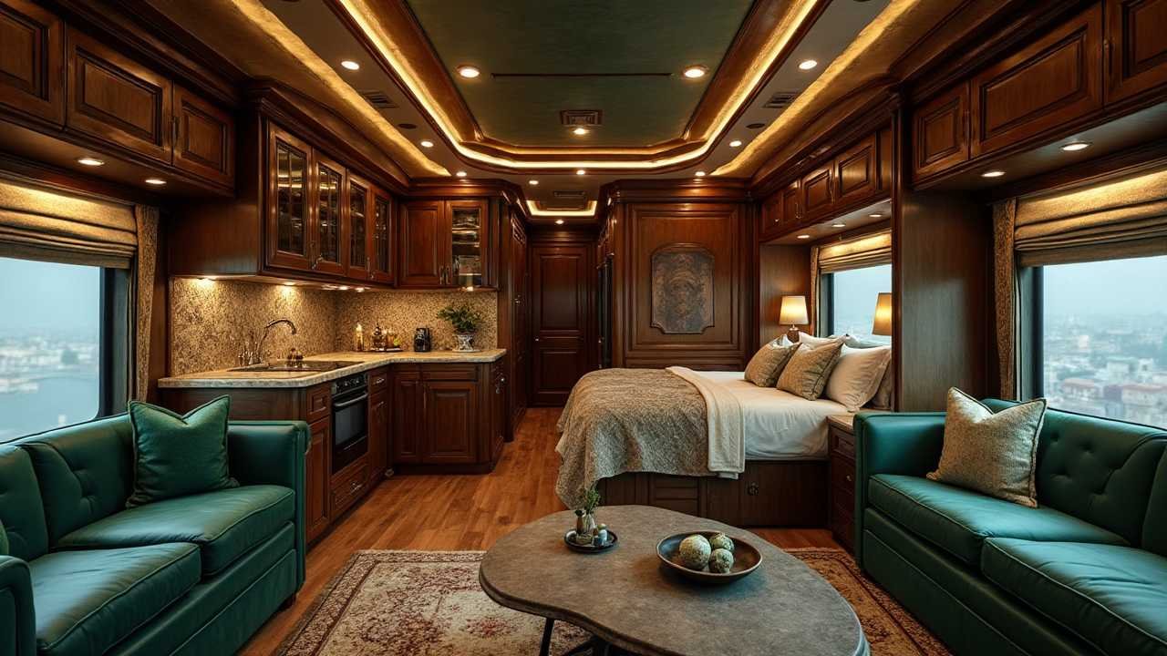 The Opulent Explorer Motorhome interior