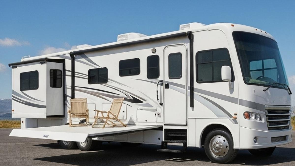 Pearl and Pewter Panoramic Haven - RV That Extends Your Living Space