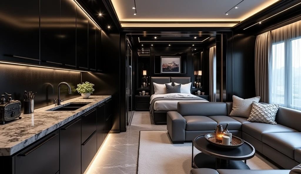 The Stealth Executive Motorhome interior