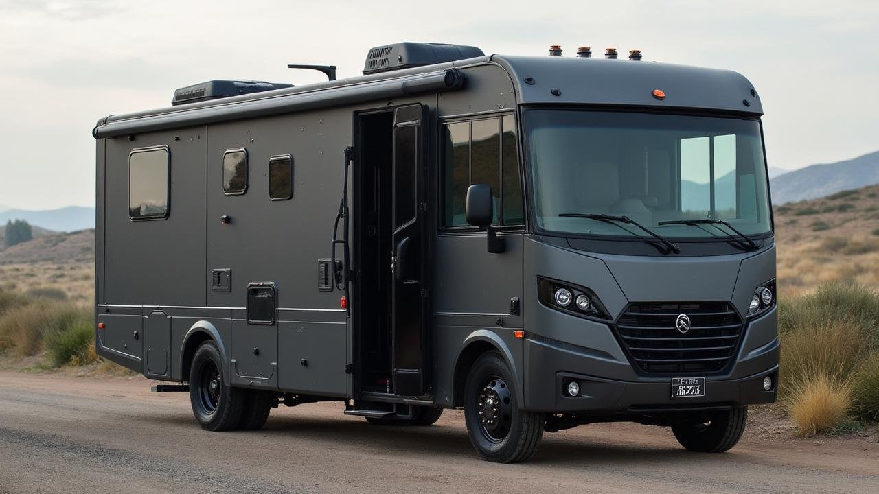 Gunmetal Loft Sanctuary - Urban Industrial Chic Motorhome Living
