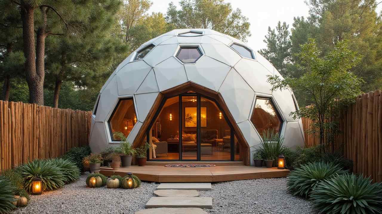 Geodesic Sanctuary Pod - Bohemian Garden Living in Futuristic Form