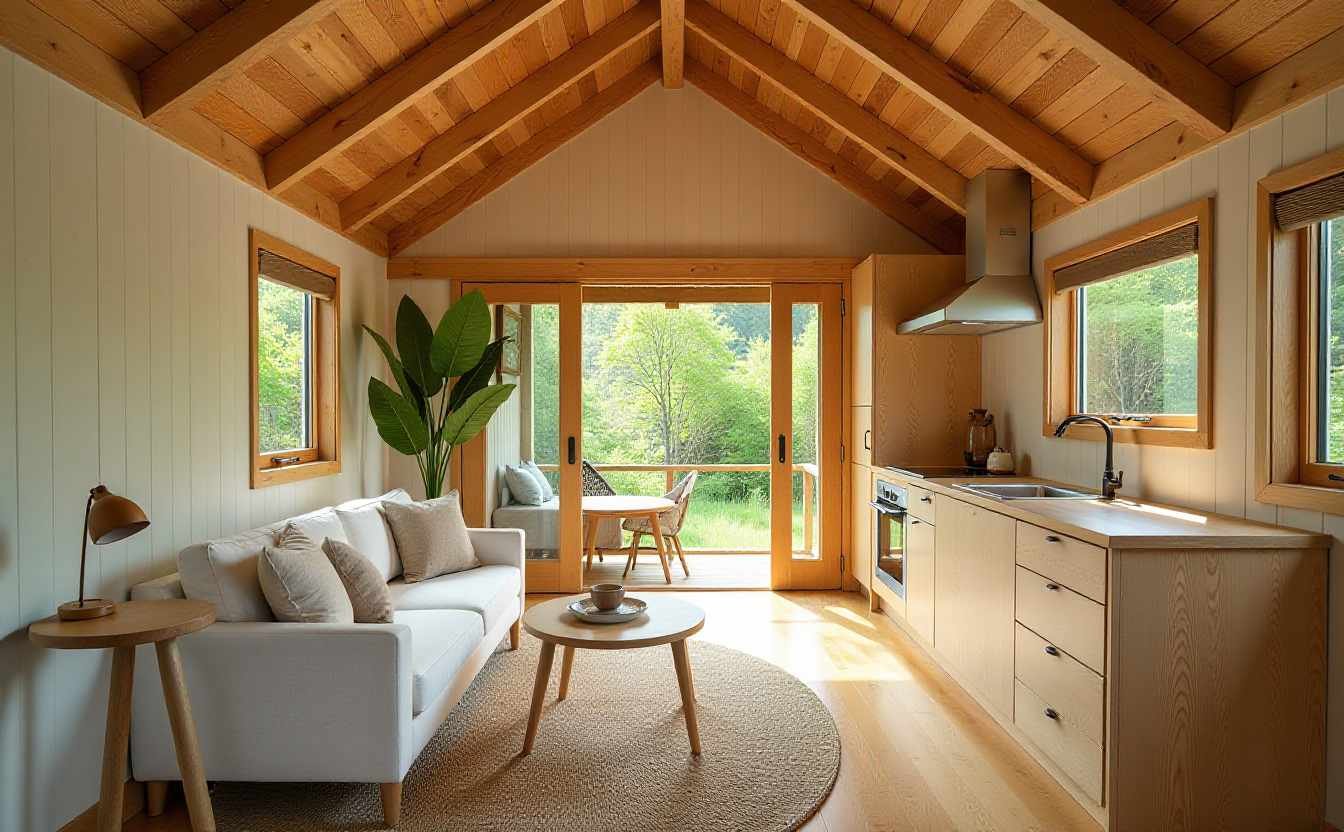Tropical Escape Tiny Home interior