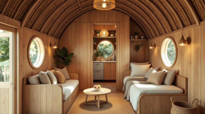 Tropical Paradise Pod interior