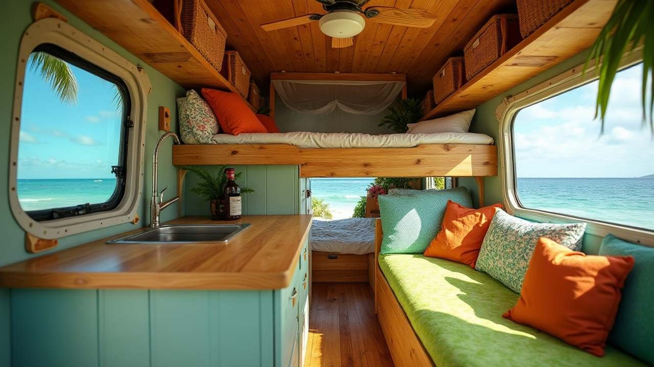 Tropical Paradise RV Interior