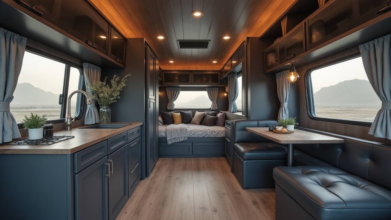 Urban Industrial Chic Motorhome Interior