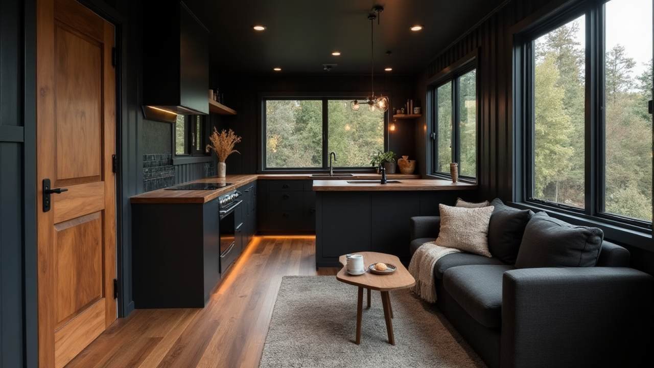 Zen Retreat Tiny Container Home Interior