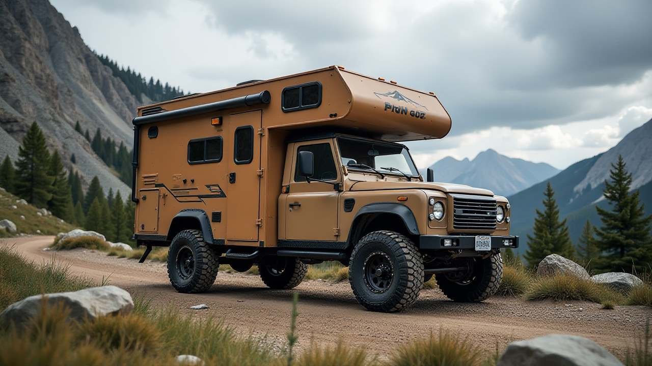 Earth-Toned Alpine Explorer - Your Mountain Adventure Mobile