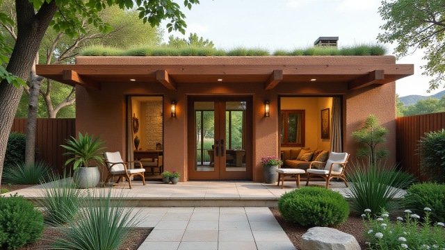 Terracotta Haven Studio - Bohemian Accessible Oasis with Living Crown