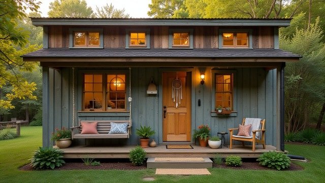 Bohemian-Rustic Tiny Home - Nature Meets Whimsy in Every Corner