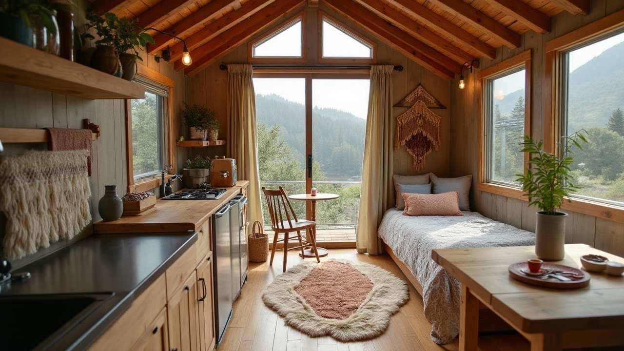 Boho Modular Retreat – Creative Freedom with Smart Controls interior