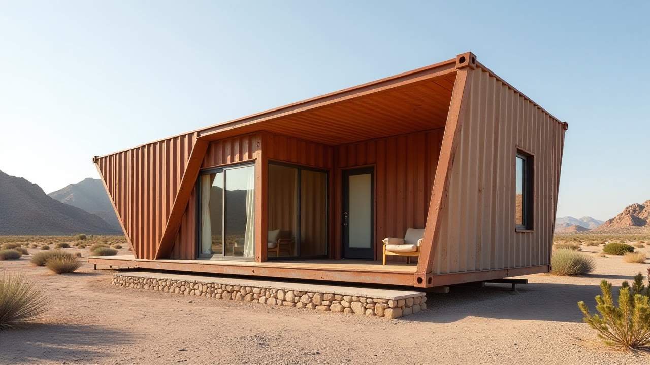 Canyon Copper Oasis – Folded Geometry Desert Retreat