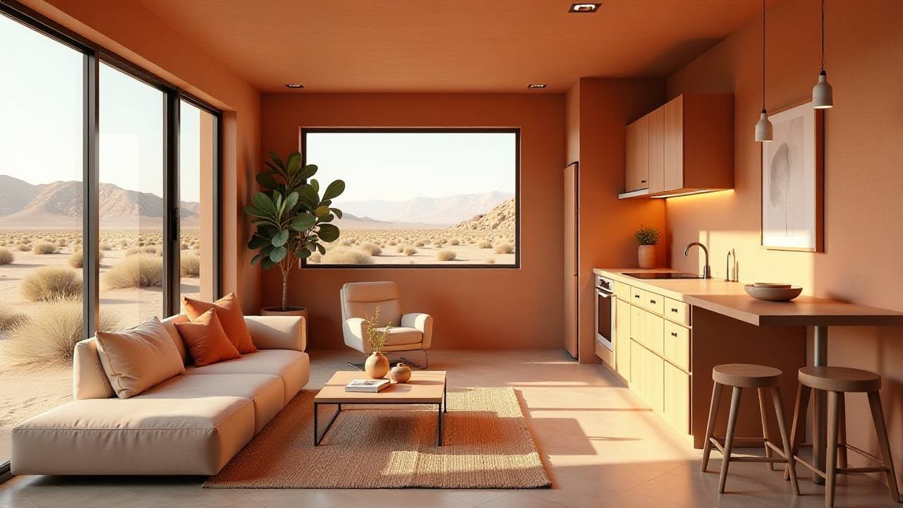 Desert Minimalist Tiny Home – Earth-Toned Accessibility interior