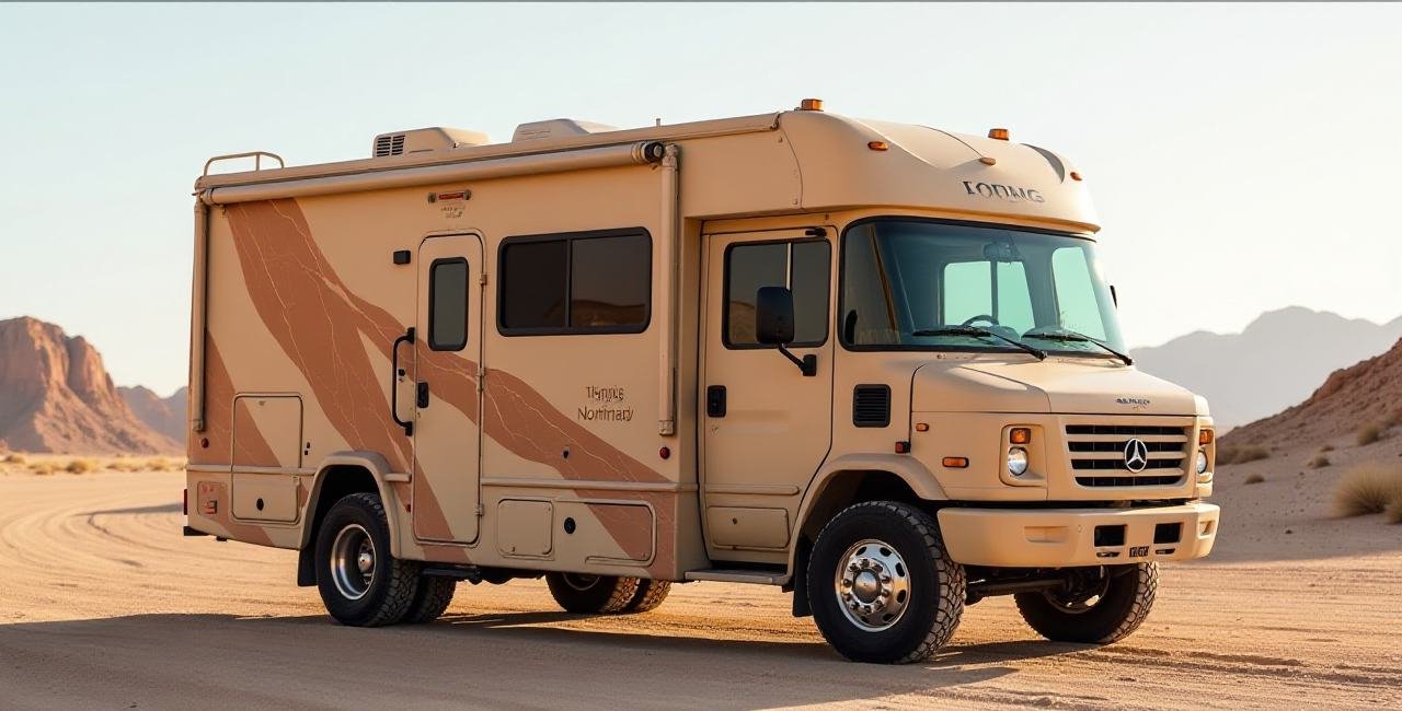 Desert Nomad: Camouflaged Sandstone RV