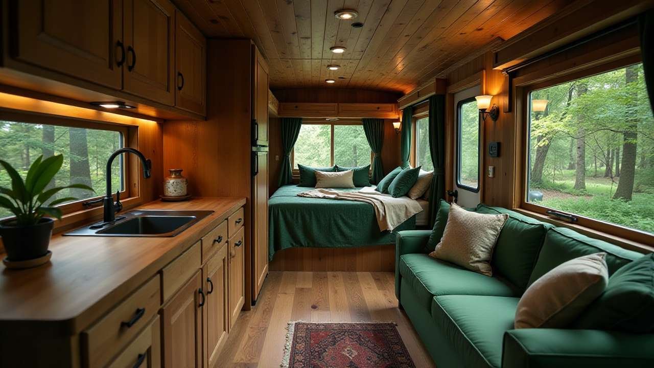 Forest Cabin Chic Woodland Retreat interior