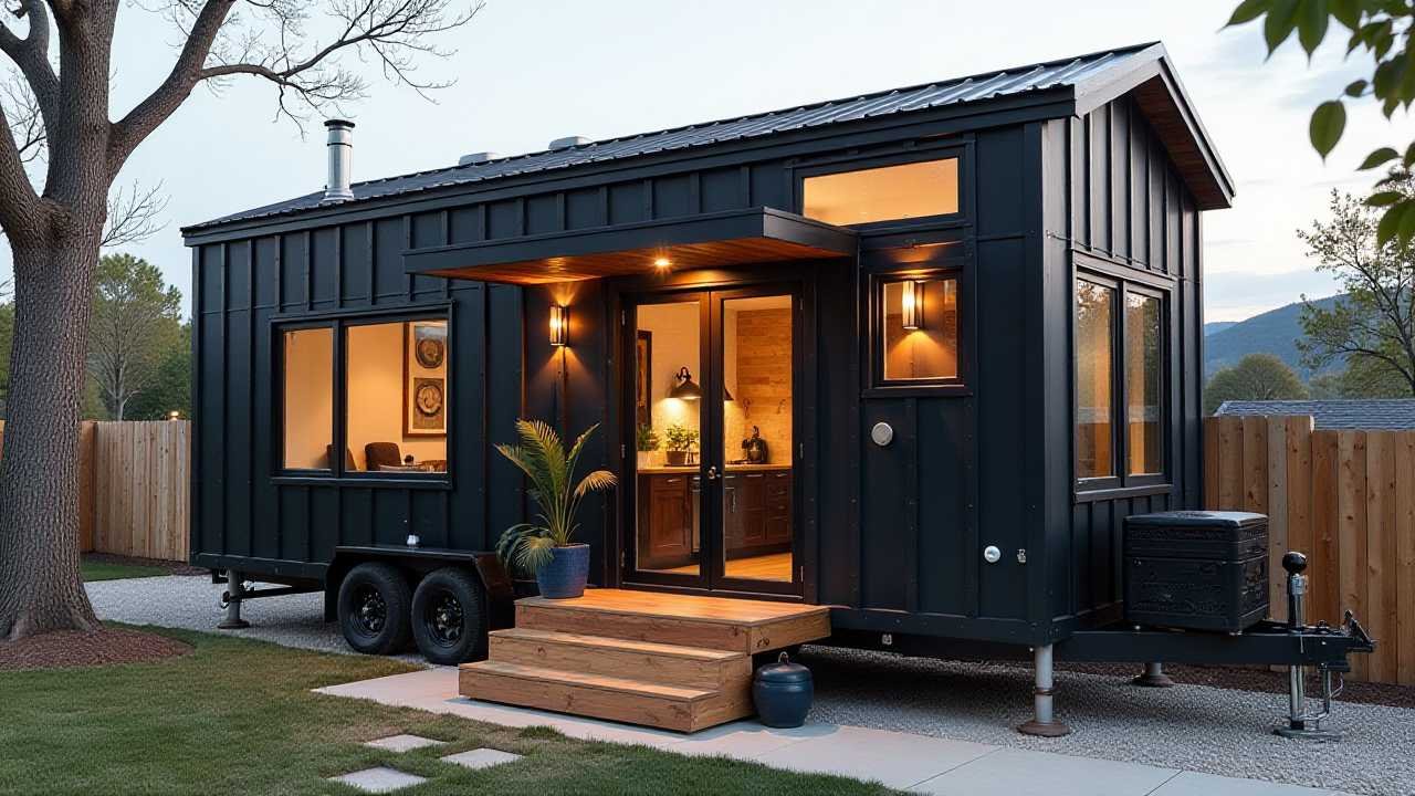 Midnight Steel Mobile Sanctuary - Industrial Urban Living with Barrier-Free Design