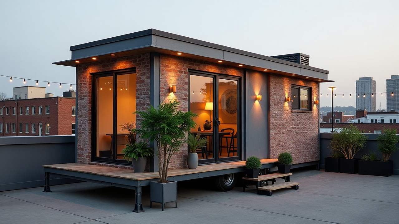 Brick & Iron Breeze Pod – Tiny Urban Loft with Airflow Innovation