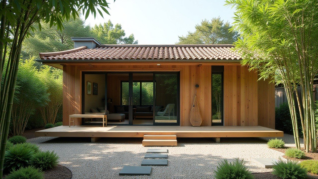 Wood & Light Courtyard – Tiny Home Minimalism