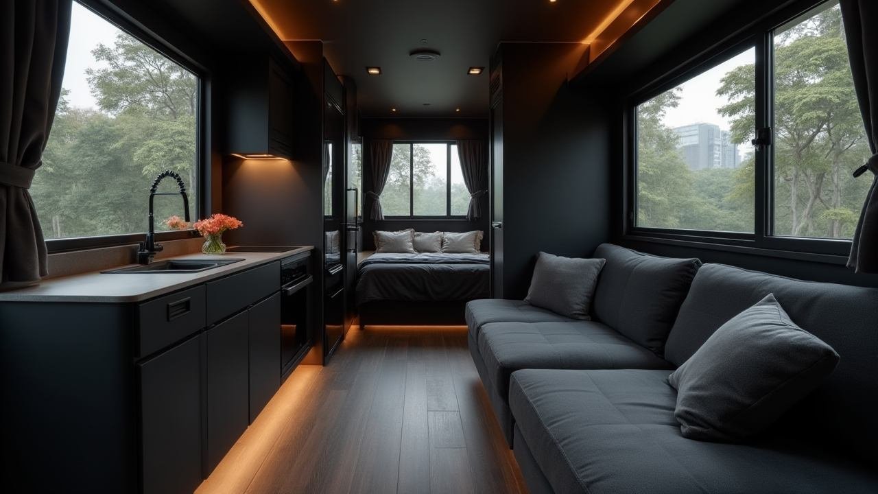 Japanese Minimalism Mobile Interior