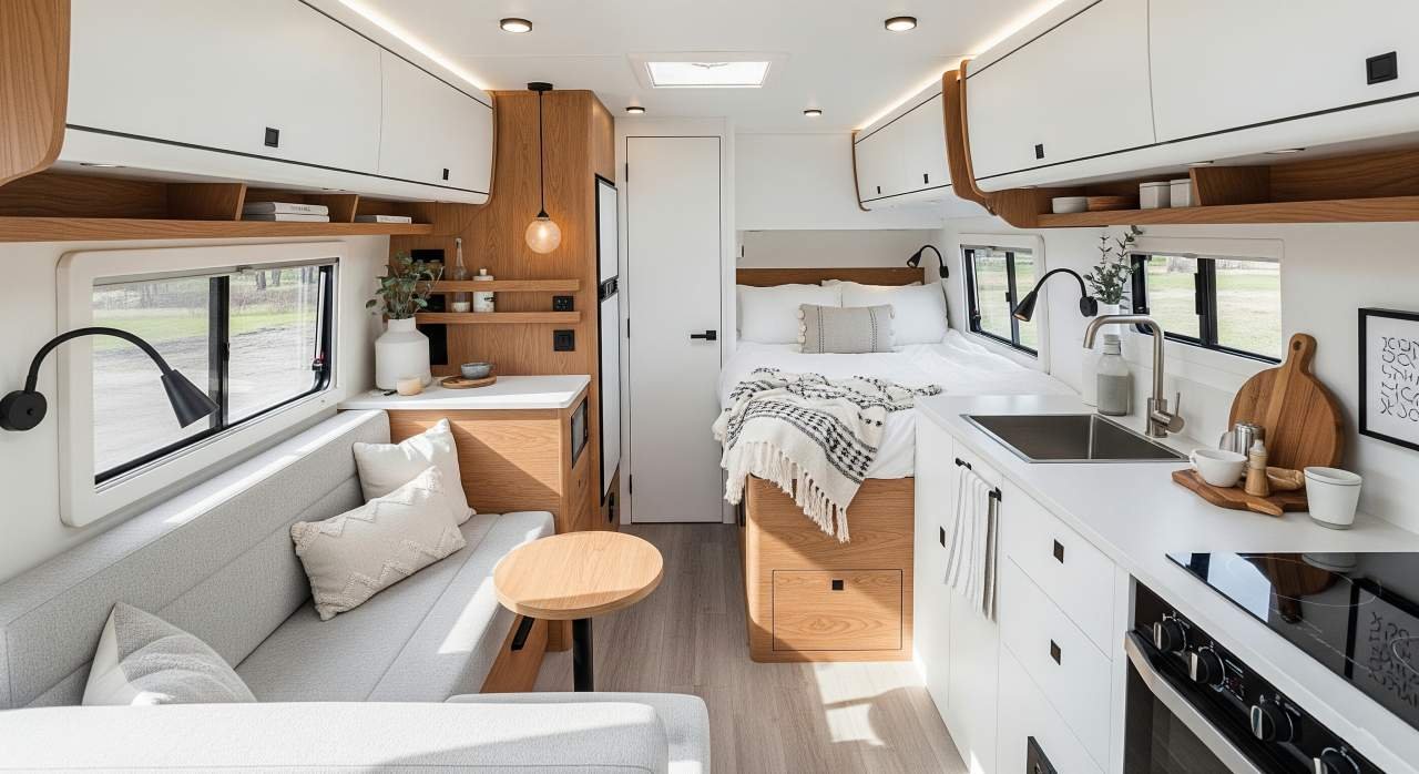 Modern Farmhouse RV interior