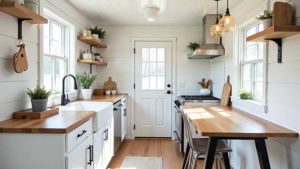 Modern Farmhouse Tiny Home interior