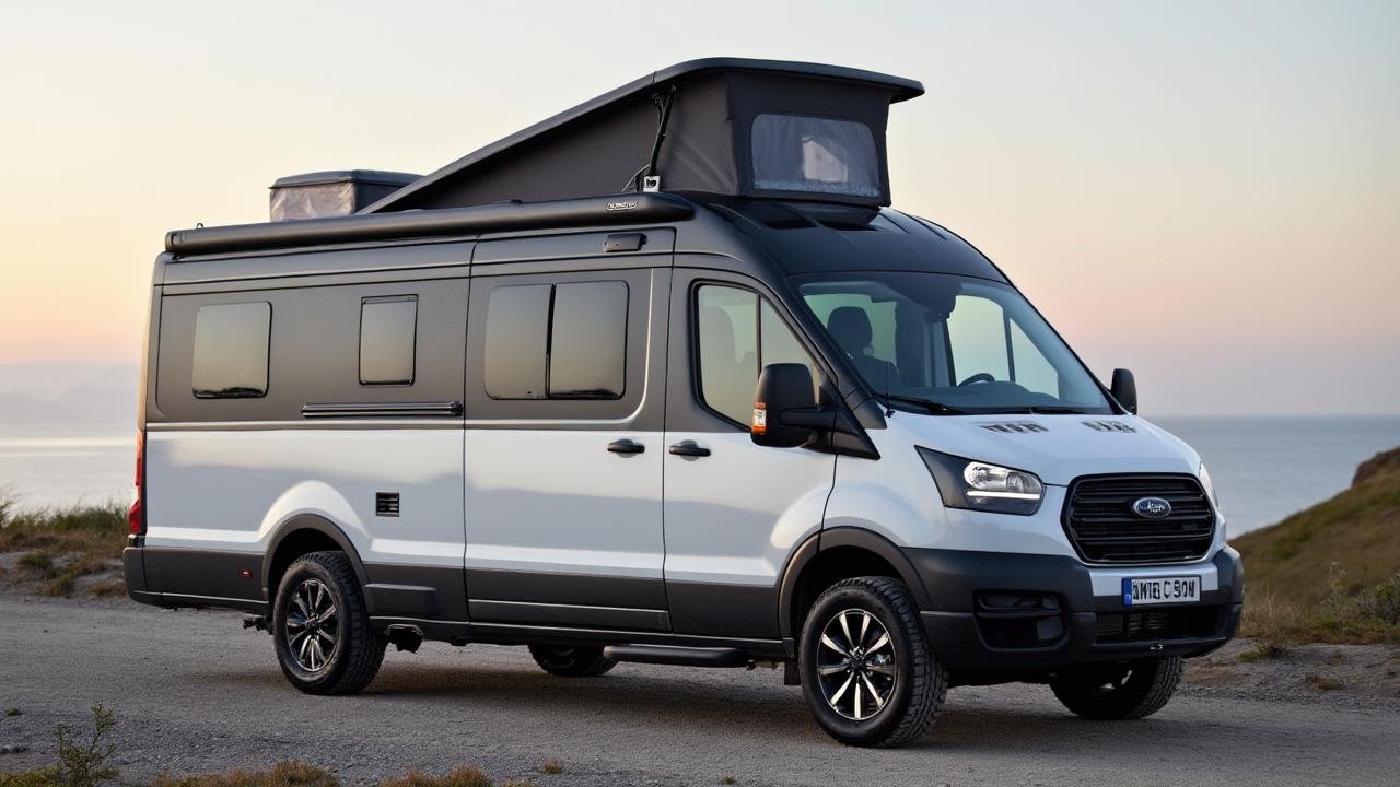 Arctic Minimalism Meets Adventure: The Ford Transit Camper Van Revolution