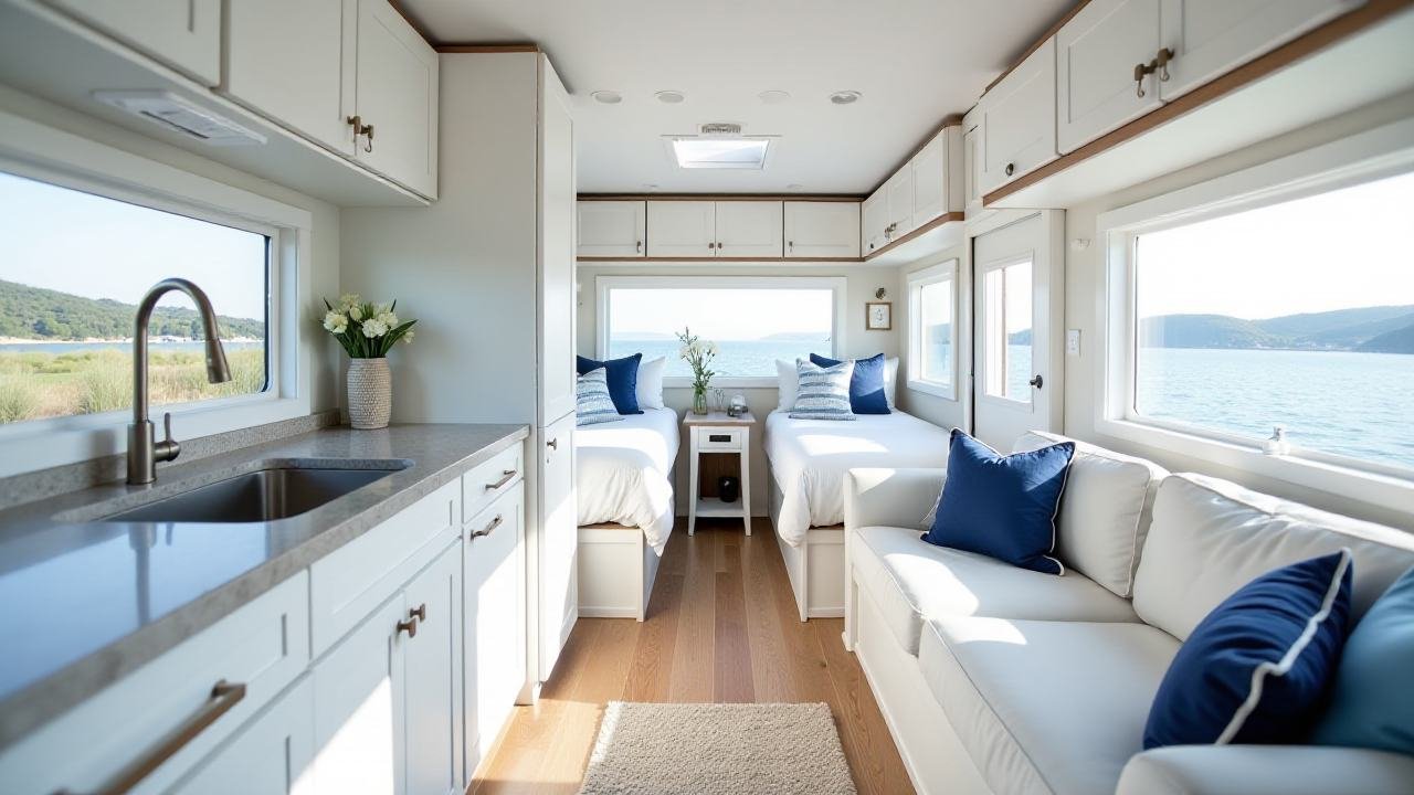Nautical Nest Coastal Hamptons Escape interior