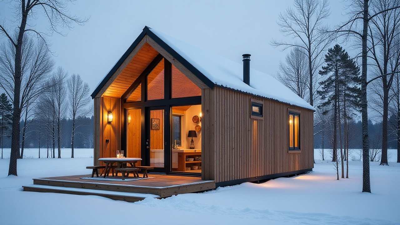 Snow-Kissed Cedar Cabin - Nordic Hygge Haven for Winter Refuge