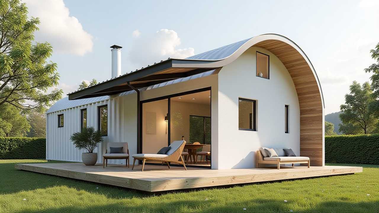 The ArchWing – Curved Roof Bioclimatic Container Home