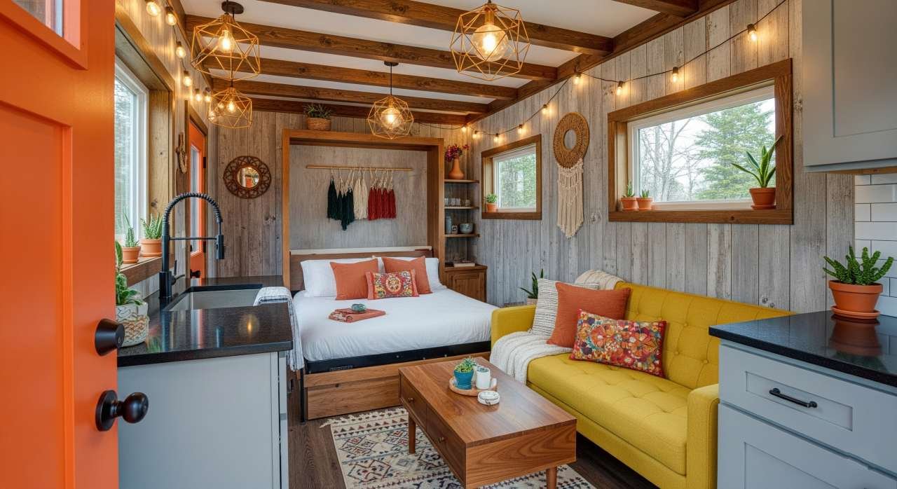 The Bohemian Rhapsody Tiny Home – Eclectic Charm with Cozy Nooks interior