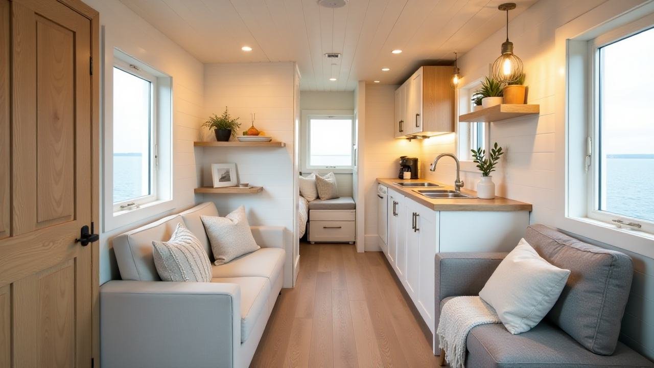 The Coastal Breeze Micro-Home – Light, Airy & Beach-Inspired interior