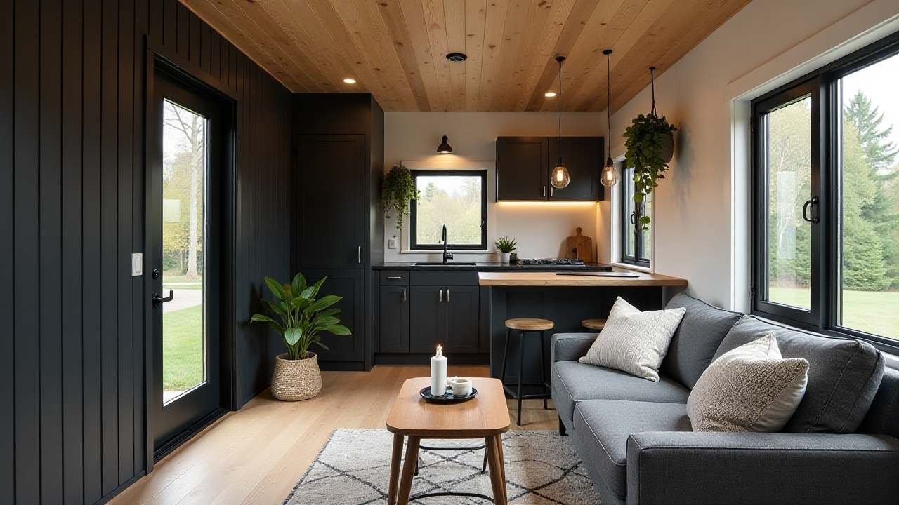 The Contemporary Capsule Tiny Home – High-Tech Efficiency with Sleek Finishes interior