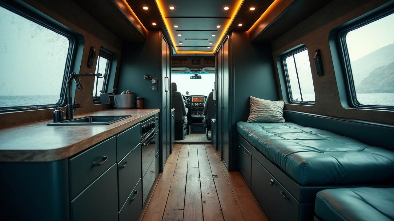 The Ghost Ship - Maritime & Weathered Stealth Cruiser interior