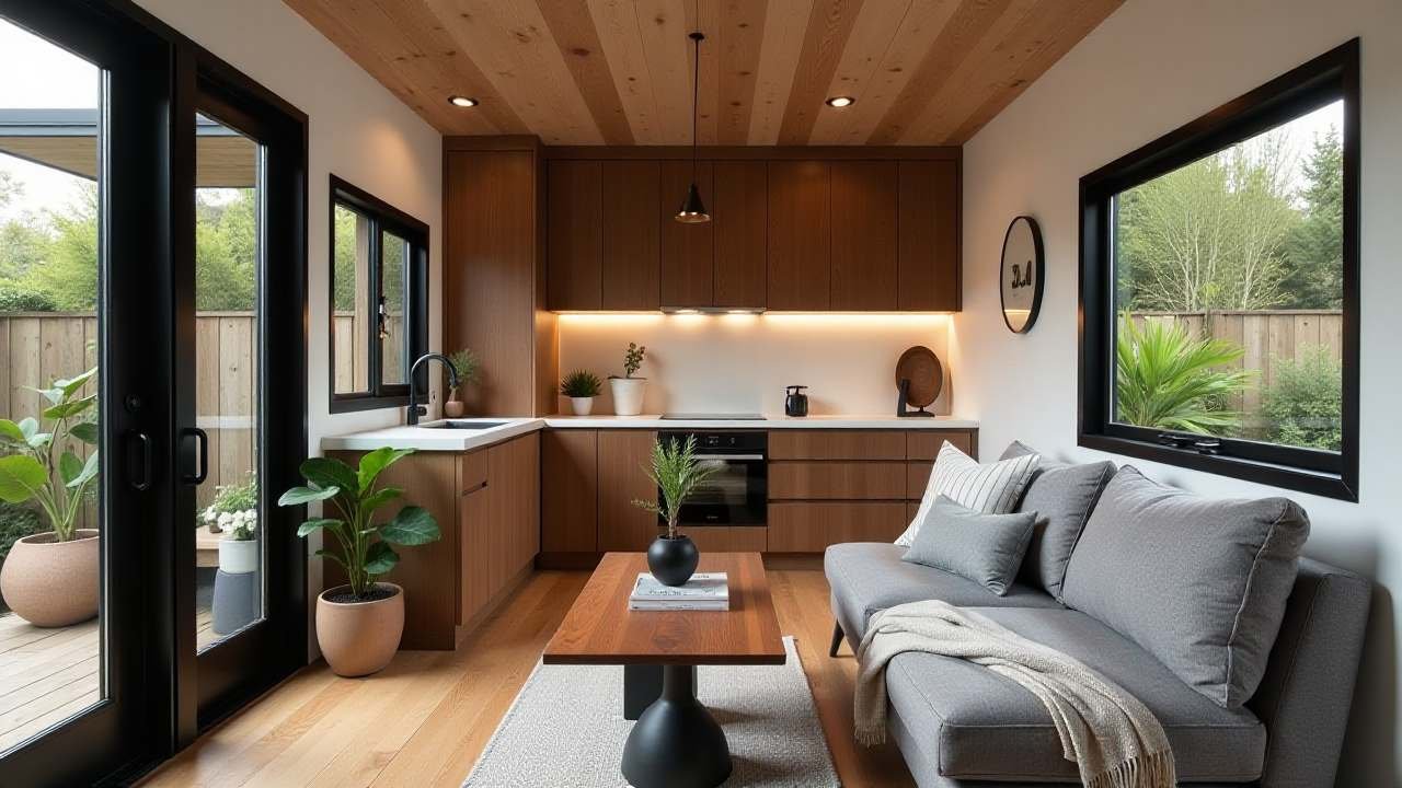 The Mid-Century Modern Micro-Home – Sleek, Functional & Timeless interior