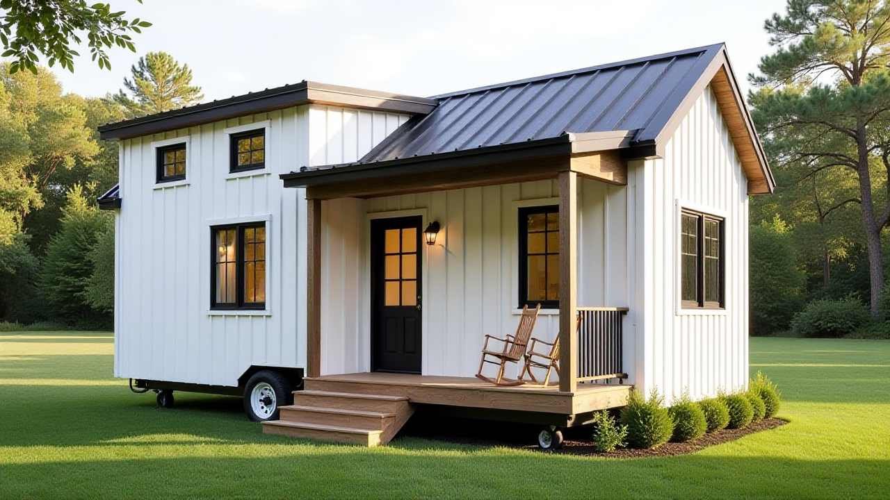 Classic Modern Tiny Home: Timeless Design with Compact Elegance