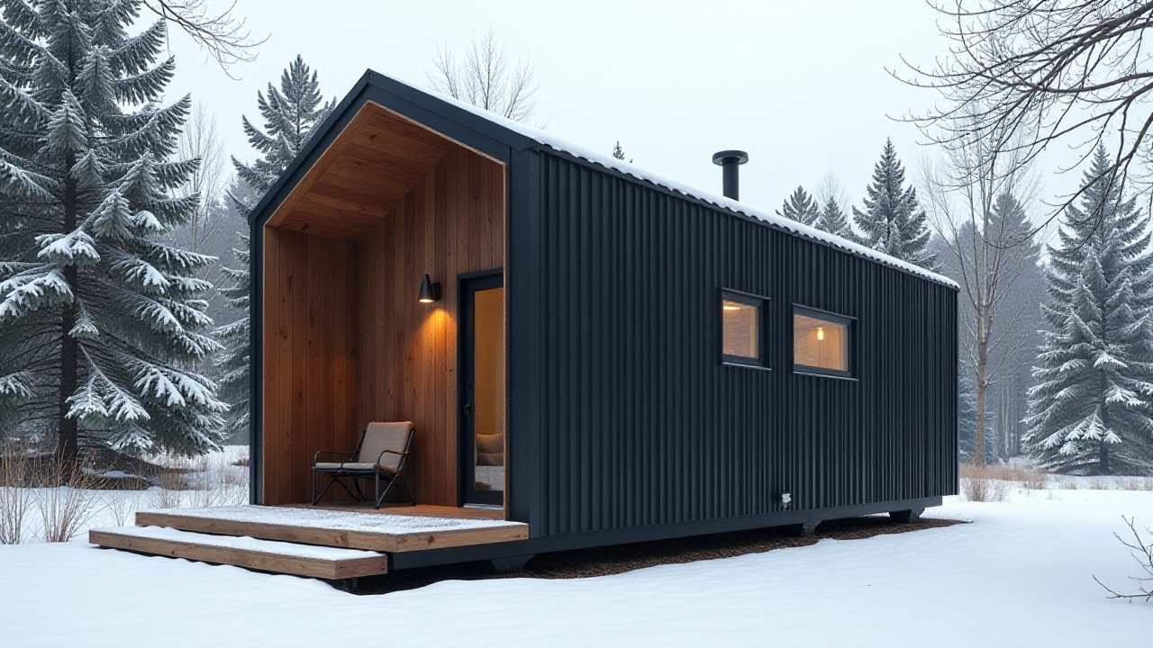 Nordic Pine Retreat - A Minimalist Haven in the Snow