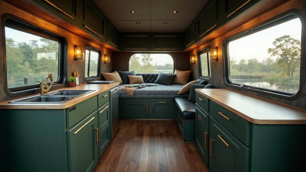 The Reed Runner - Wetland & Coastal Camouflage Van interior