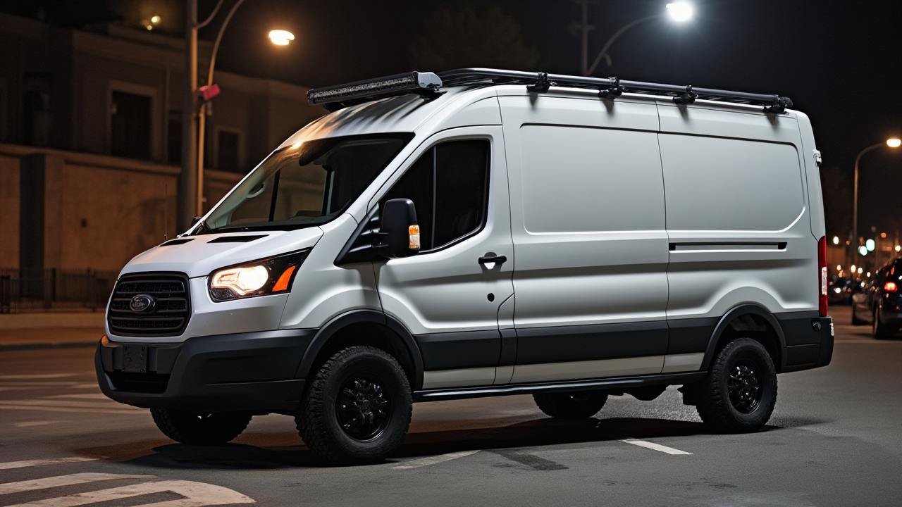 Midnight Metro Mobile Fortress - Stealth Urban Exploration Van