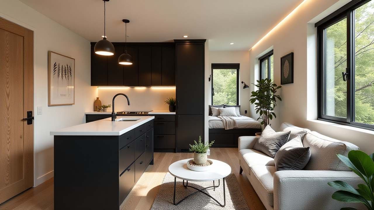 The Smart Urban Micro-Home – High-Tech & Space-Saving interior
